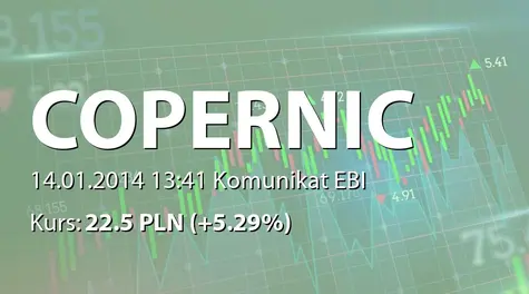 Copernicus Securities S.A. w upadłości: Zakup akcji przez Dariusza Strączyńskiego (2014-01-14)