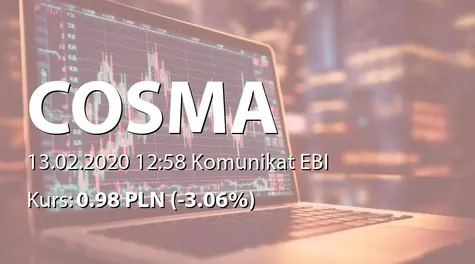 Cosma S.A.: SA-Q4 2019 (2020-02-13)
