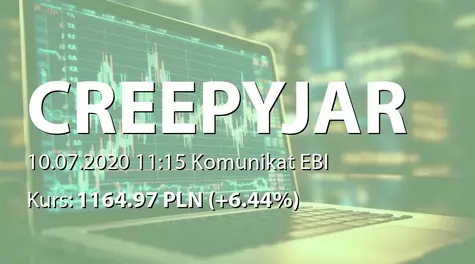 Creepy Jar S.A.: Rejestracja zmian statutu w KRS (2020-07-10)