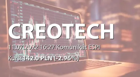 Creotech Instruments S.A.: Nabycie akcji przez Allianz Polska OFE i Allianz Polska DFE (2022-07-11)