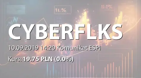cyber_Folks Spółka  Akcyjna: Korekta raportu ESPI 32/2019 (2019-09-10)