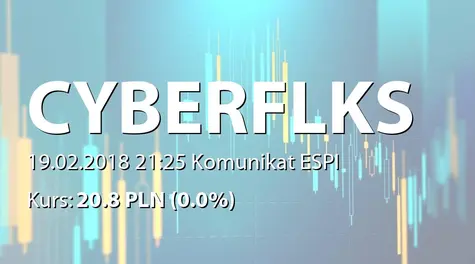 cyber_Folks Spółka  Akcyjna: Rejestracja podwyższenia kapitału Oxylion SA (2018-02-19)