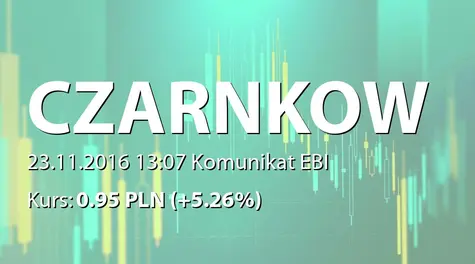 Browar Czarnków S.A.: NWZ - projekty uchwał: emisja akcji serii H (2016-11-23)