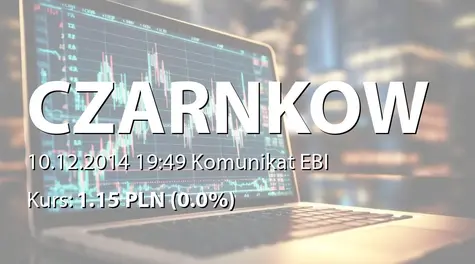 Browar Czarnków S.A.: Zmiana harmonogramu oferty akcji serii D1 (2014-12-10)