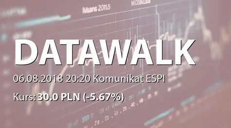 DataWalk S.A.: NWZ - lista akcjonariuszy (2018-08-06)