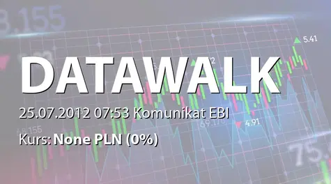 DataWalk S.A.: Powołanie członka RN (2012-07-25)