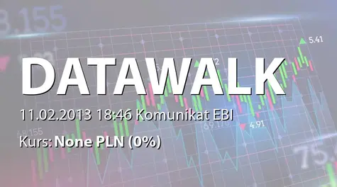 DataWalk S.A.: SA-Q4 2012 (2013-02-11)