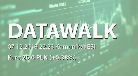 DataWalk S.A.: SA-QSr3 2018 - korekta (2018-12-07)