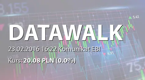 DataWalk S.A.: Wybór audytora - UHY ECA Audyt sp. z o.o. SK (2016-02-23)