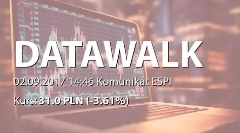 DataWalk S.A.: Zmiany w składzie Zarządu DataWalk Inc. (2017-09-02)