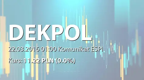 Dekpol S.A.: SA-RS 2015 (2016-03-22)