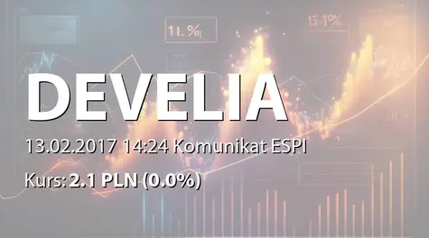 DEVELIA S.A.: Zestawienie transakcji na akcjach (2017-02-13)