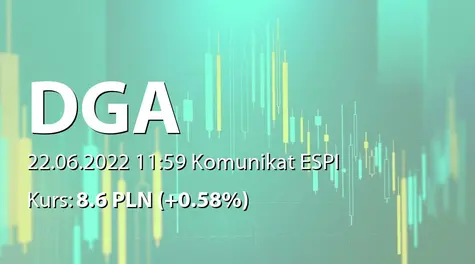 DGA S.A.: Wypłata dywidendy - 0,60 PLN (2022-06-22)