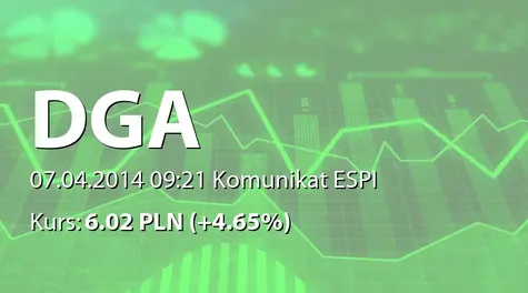 DGA S.A.: Zakup akcji własnych (2014-04-07)