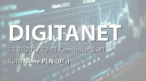 Digital Network S.A.: WZA - projekty uchwał: wypłata dywidendy, wybór RN (2012-03-13)