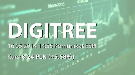 Digitree Group S.A.: Ogłoszenie o zwołaniu Zwyczajnego Walnego Zgromadzenia  (2014-05-16)