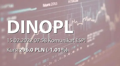 Dino Polska S.A.: Decyzja ws. rozpoczęcia budowy nowego centrum dystrybucyjnego (2022-02-15)