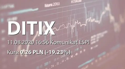 DITIX S.A.: ZWZ - lista akcjonariuszy (2020-08-11)