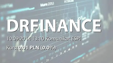 Dr.Finance S.A.: Sprzedaż akcji przez podmiot zależny (2014-09-10)