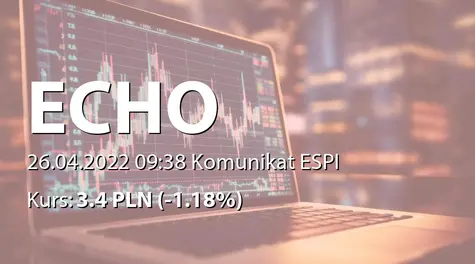 Echo Investment S.A.: Oferta publiczna obligacji serii M (2022-04-26)