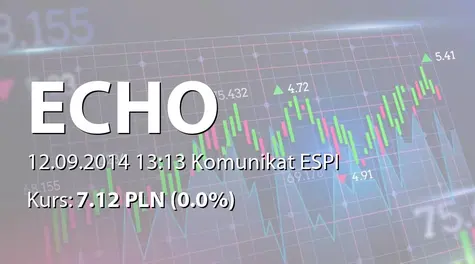 Echo Investment S.A.: Podsumowanie oferty obligacji serii C (2014-09-12)