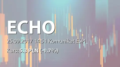 Echo Investment S.A.: Podsumowanie oferty obligacji serii F (2017-09-25)