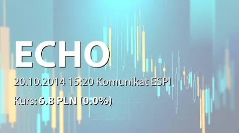 Echo Investment S.A.: Zakup akcji przez osobę powiązaną (2014-10-20)