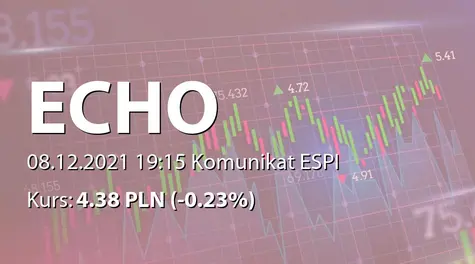 Echo Investment S.A.: Zatwierdzenie suplementu nr 1 prospektu przez KNF (2021-12-08)