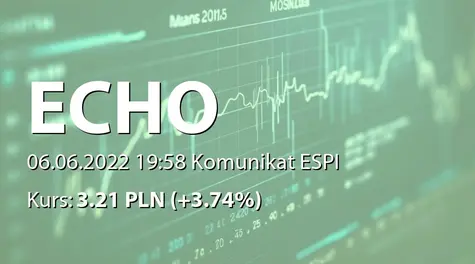 Echo Investment S.A.: ZWZ - zmiany na wniosek akcjonariusza (2022-06-06)