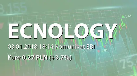 ECNOLOGY GROUP S.A.: Terminy przekazywania raportĂłw okresowych w 2018 roku (2018-01-03)