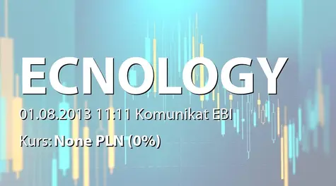 ECNOLOGY GROUP S.A.: Umowa o współpracy z ABS Investment SA (2013-08-01)