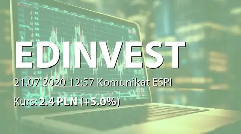 ED invest S.A.: Nabycie akcji przez członka RN (2020-07-21)