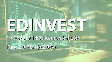 ED invest S.A.: SA-R 2018 – uzupełnienie (2019-06-19)