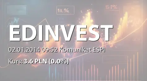 ED invest S.A.: Zakup akcji przez osobę powiązaną (2014-01-02)