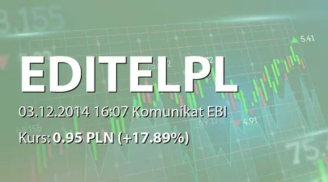EDITEL Polska S.A.: NWZ - podjęte uchwały: zmiany w RN, zmiany w statucie (2014-12-03)