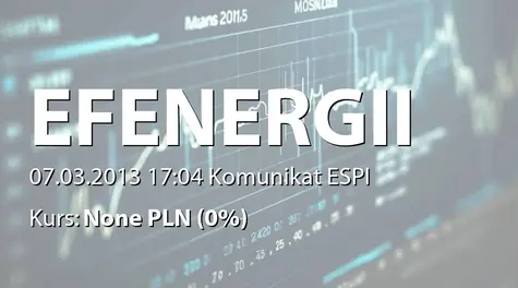 Europejski Fundusz Energii S.A.: Zawiadomienie o zwiększeniu udziału w liczbie głosów ogółem powyżej progu 10% (2013-03-07)