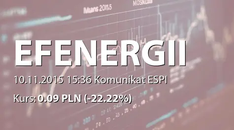 Europejski Fundusz Energii S.A.: Zbycie akcji przez ABC Health sp. z o.o. (2015-11-10)