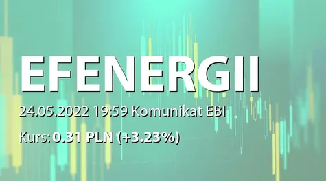 Europejski Fundusz Energii S.A.: Zmiana terminu publikacji SA-R 2021 (2022-05-24)