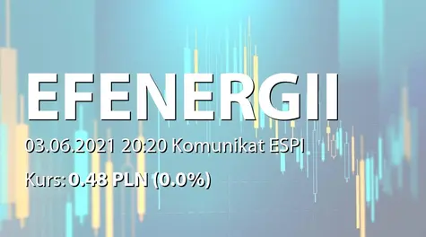 Europejski Fundusz Energii S.A.: ZWZ - ogłoszenie i projekty uchwał: pokrycie straty, zmiany w RN (2021-06-03)