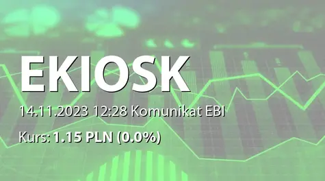 e-Kiosk S.A.: SA-Q3 2023 (2023-11-14)