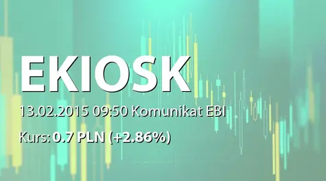 e-Kiosk S.A.: SA-Q4 2014 (2015-02-13)