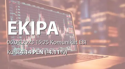 Ekipa Holding S.A.: Raport za marzec 2023 (2023-04-06)