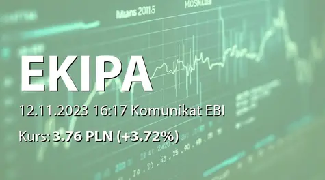 Ekipa Holding S.A.: SA-QSr3 2023 (2023-11-12)