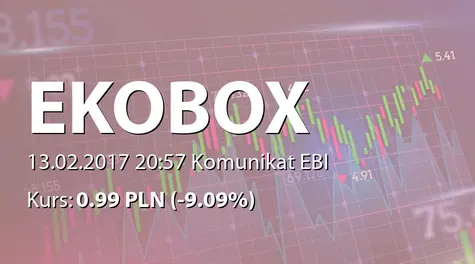 Ekobox S.A.: SA-Q4 2016 (2017-02-13)