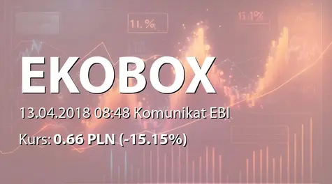 Ekobox S.A.: Umowa z Budimex SA (2018-04-13)