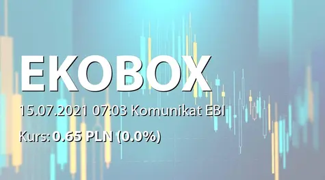 Ekobox S.A.: Umowa z PGE Dystrybucja oddział Skarżysko-Kamienna (2021-07-15)