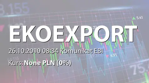 Eko Export S.A. w restrukturyzacji: Informacja o sprzedaż y akcji przez Dazi Investments SA,  Agnieszkę Bokun i Jolantę Sidzina-Bokun (2010-10-26)