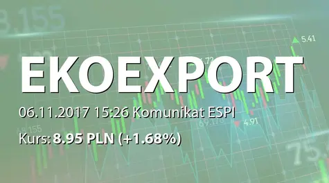 Eko Export S.A. w restrukturyzacji: Zbycie akcji przez Aegon OFE (2017-11-06)