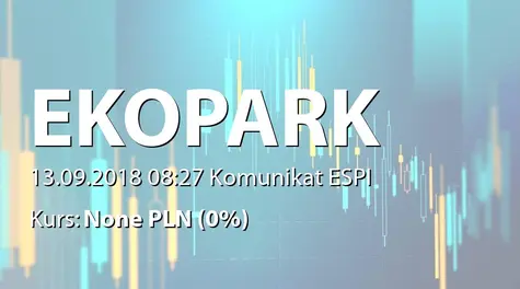 EKOPARK S.A.: Uzyskanie dostępu do systemu ESPI (2018-09-13)
