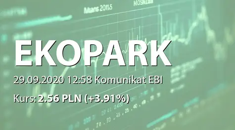 EKOPARK S.A.: Zmiany w składzie RN (2020-09-29)